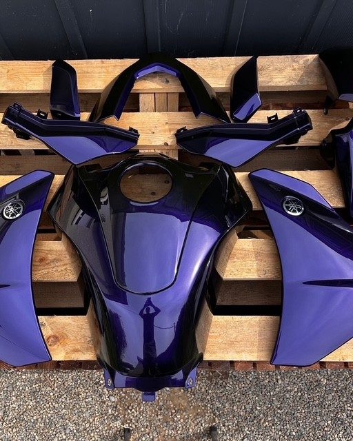 Violet Nacré Carénages Yamaha tracer - Peinture moto NAVAL Production - Après