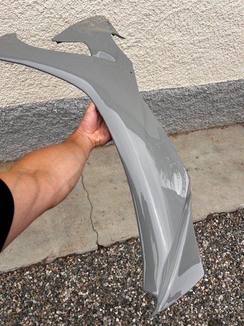 Rénovation carénage Gris Nardo R1 - Peinture moto NAVAL Production - Après