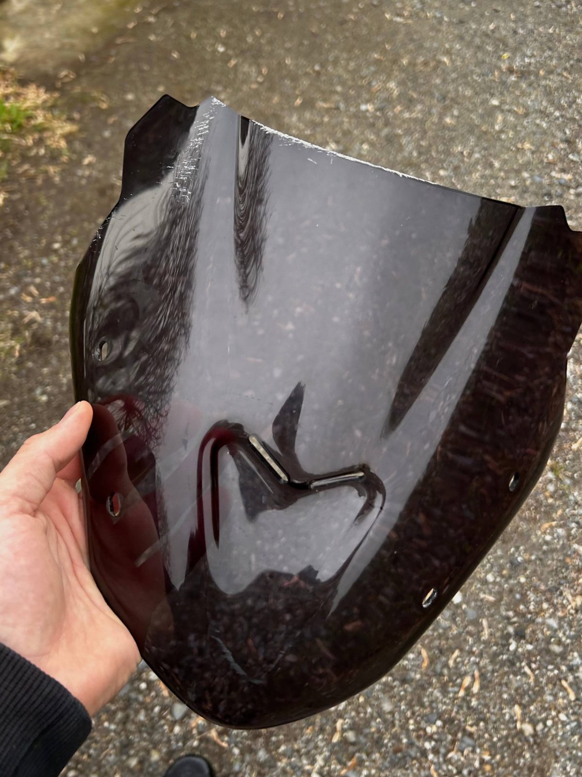 Bulle- saute vent Yamaha - Peinture accessoire NAVAL Production - Avant
